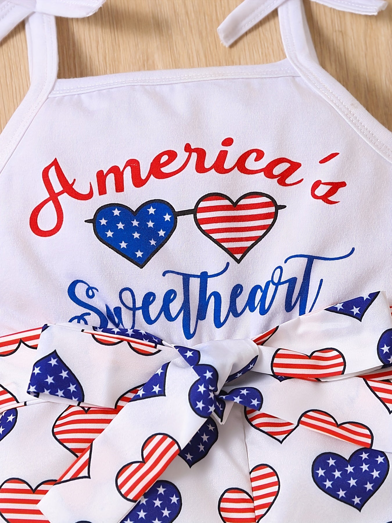 Toddler Girl Independence Belted Cami Romper