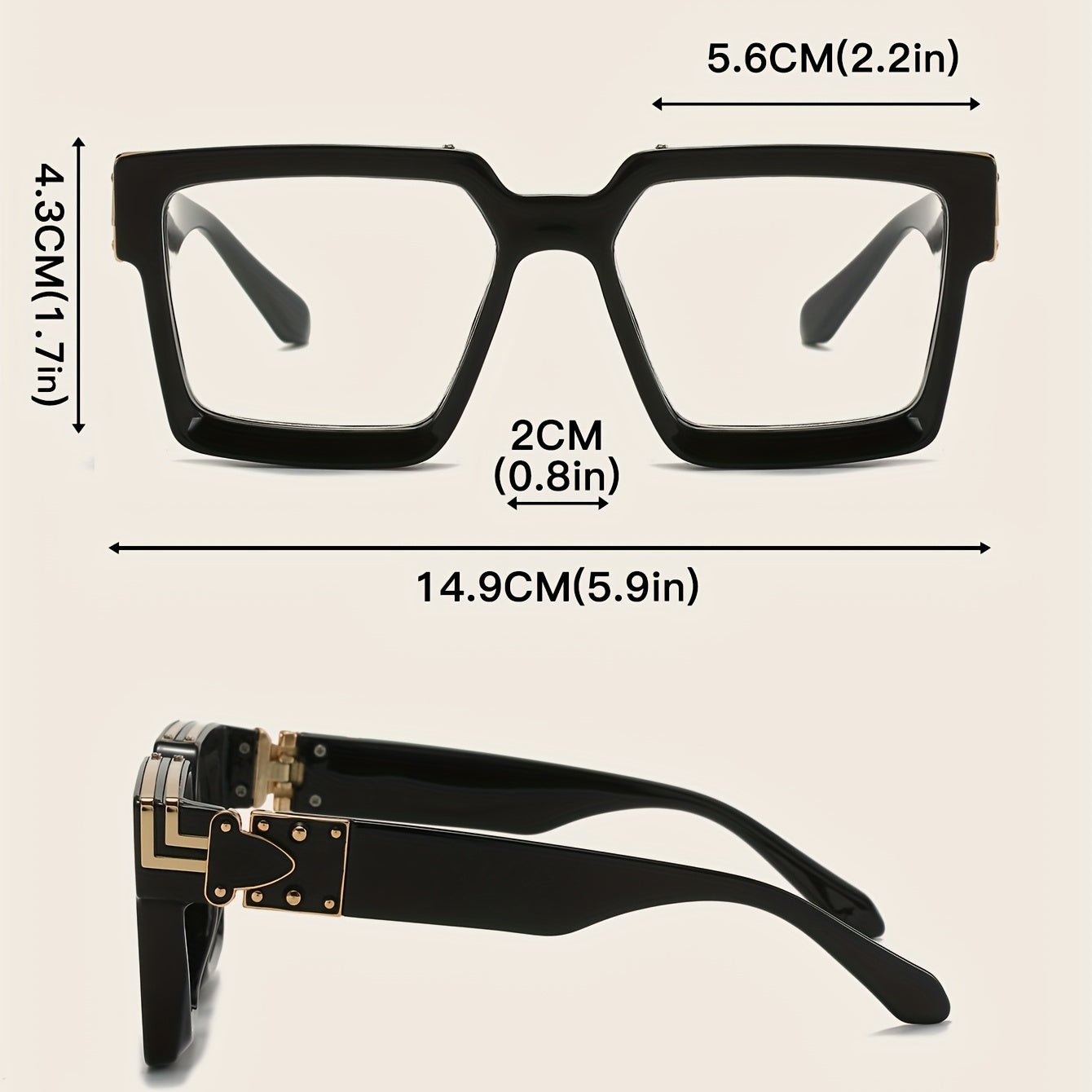 UV Protection Oversized Sunglasses for Men & Women