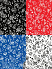 Paisley Print Block Hoodies Men Comfy Loose Hooded Pullover Mens Clothing