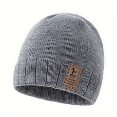 Beanie Winter Velvet Knitted Hat Outdoor Cycling Coldproof Ear Protection
