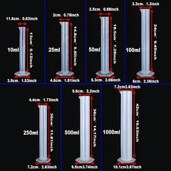ETOPLEX Graduated Cylinder 10ml Clear Lab Cylinders