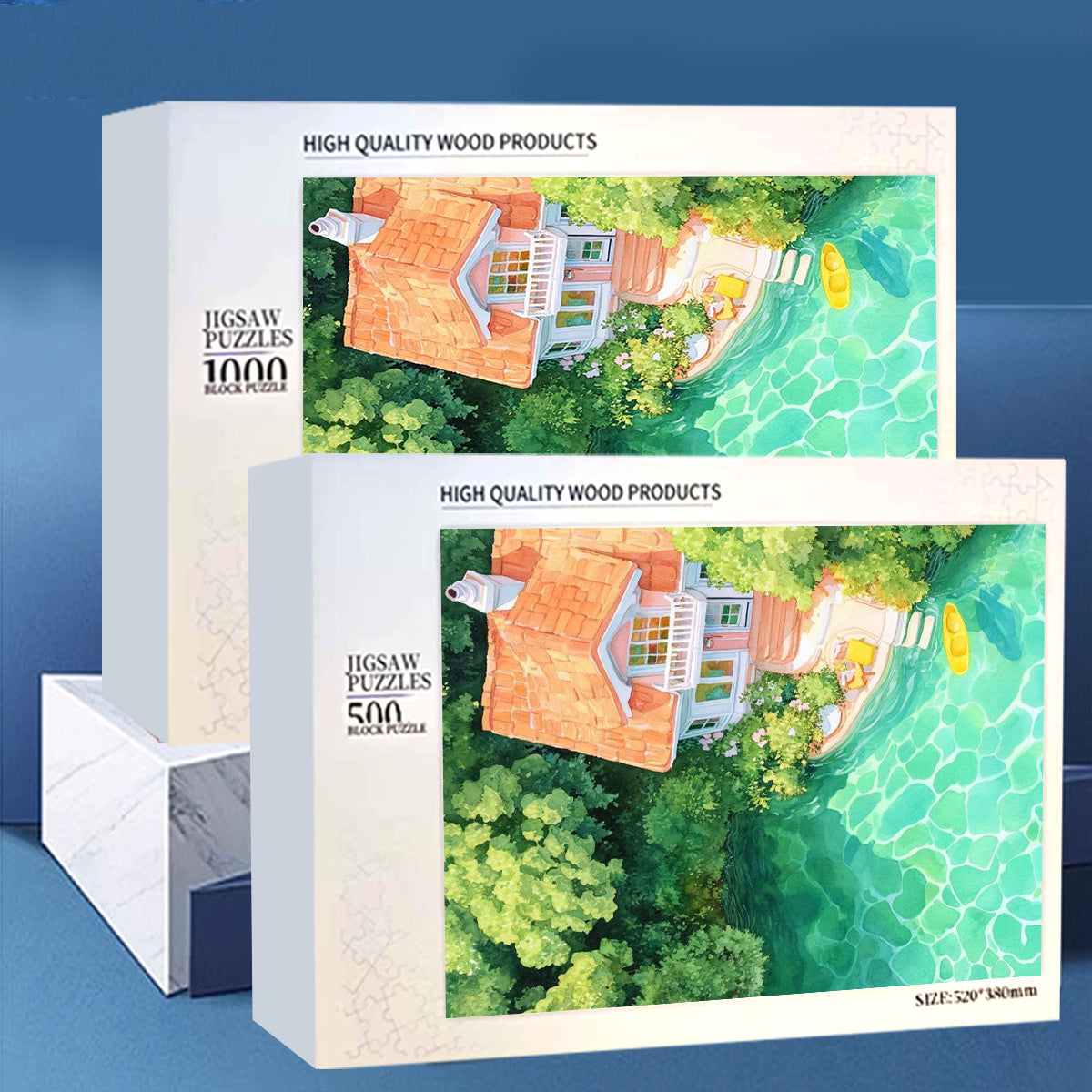 Miyazaki's Fish Tank Wooden Puzzle - 500pcs and 1000pcs