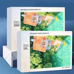 Miyazaki's Fish Tank Wooden Puzzle - 500pcs and 1000pcs