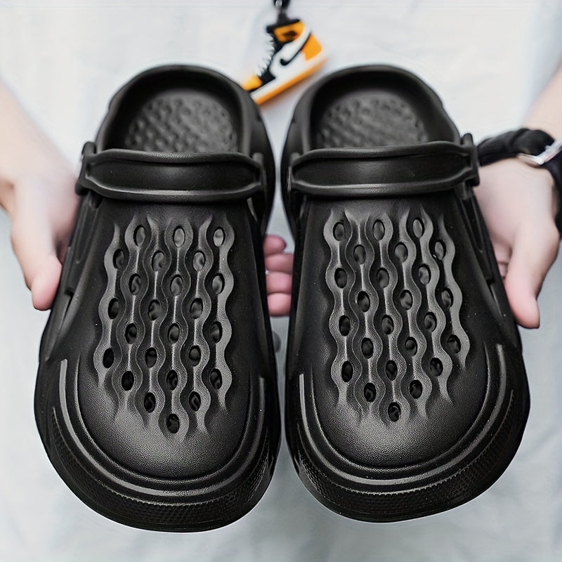 Unisex Lightweight Comfy Clogs Hollow Out Non Slip Garden Shoes Summer