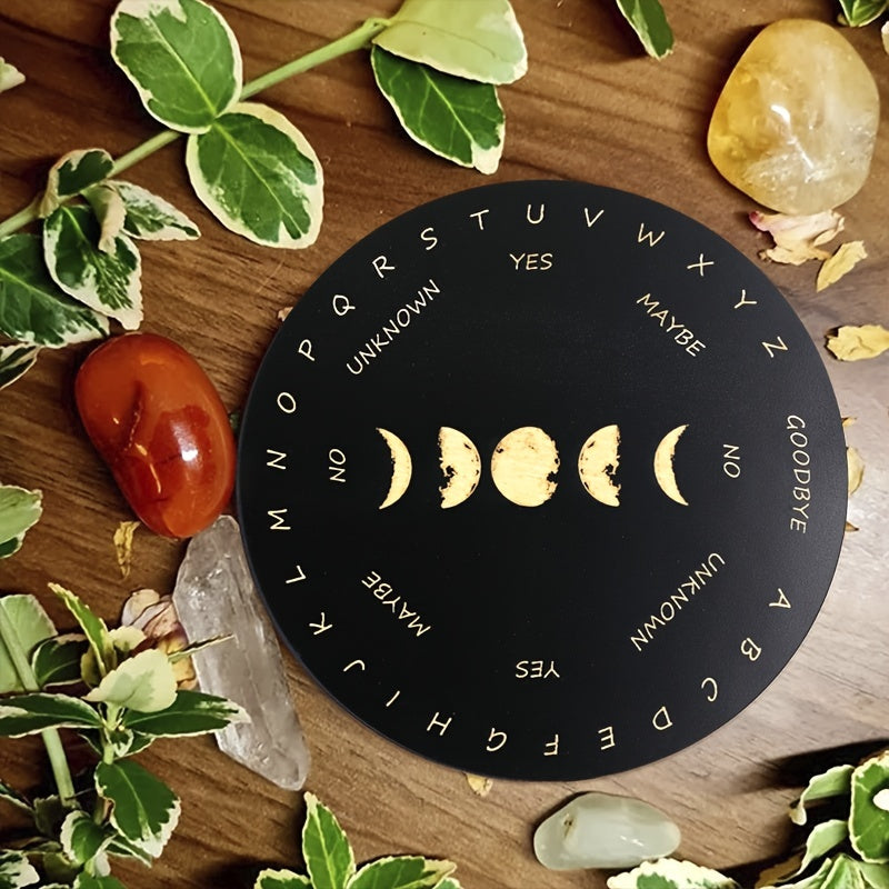 Wooden Solar System Divination Pendant Plate Probing Witchcraft Altar Supplies