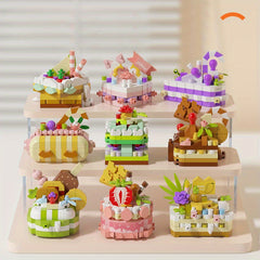 163pcs Small Particle Party Cake Building Block Set