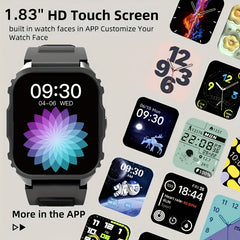 Unisex Fitness Smartwatch Wireless Calling Music Control Alarm Pedometer
