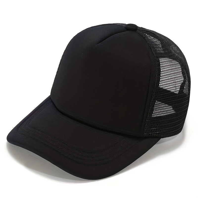 Men's Summer Sun Protection Baseball Cap with Mesh - Block