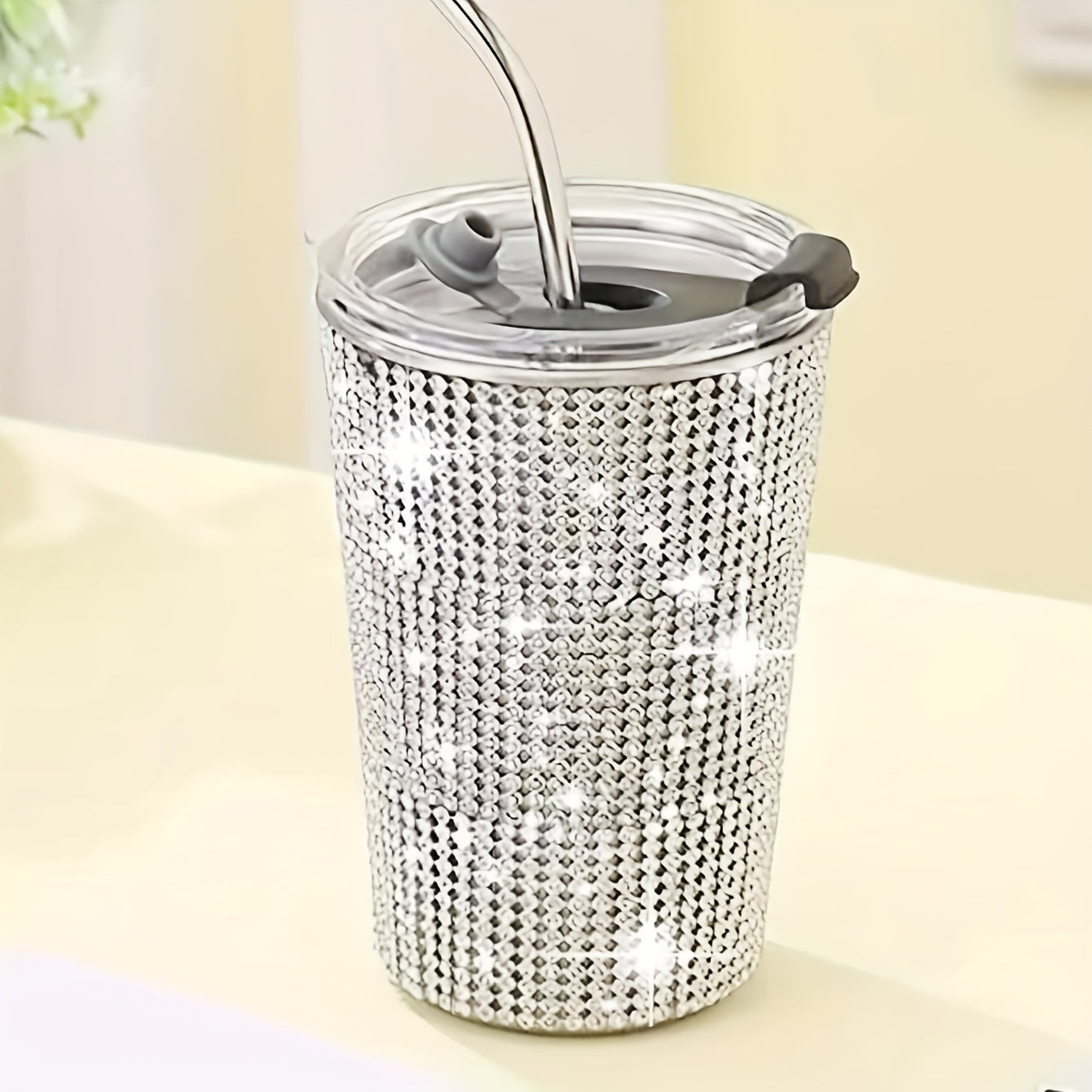 304 Stainless Steel U Shaped Eggshell Cup 400ml 13.5oz Flat Bottom Cup