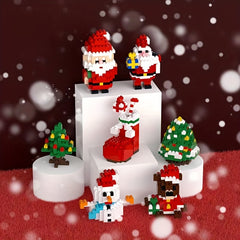 Santa Snowman Xmas Tree Building Blocks 3D Assembly Toys