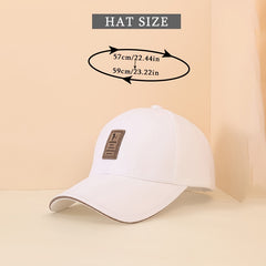 Solid Patch Baseball Cap Sun Hats Casual Golf Hat for Men Women