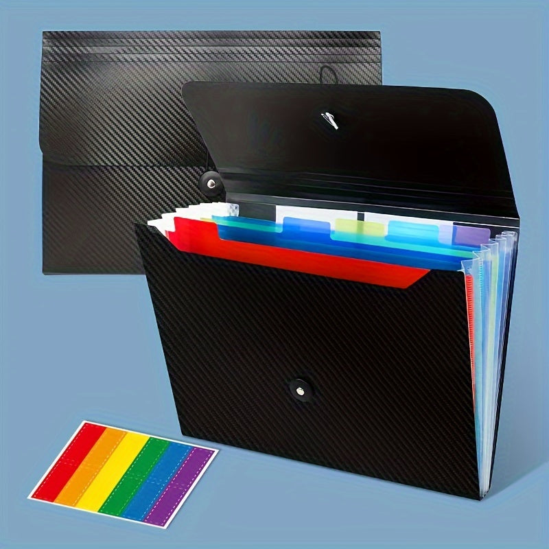 Colorful Expanding File Folder 7 Pockets Accordian File Holder