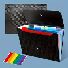 Colorful Expanding File Folder 7 Pockets Accordian File Holder