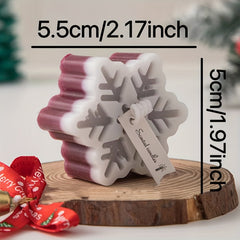 Christmas Snowflake Aromatherapy Candle Winter Decoration