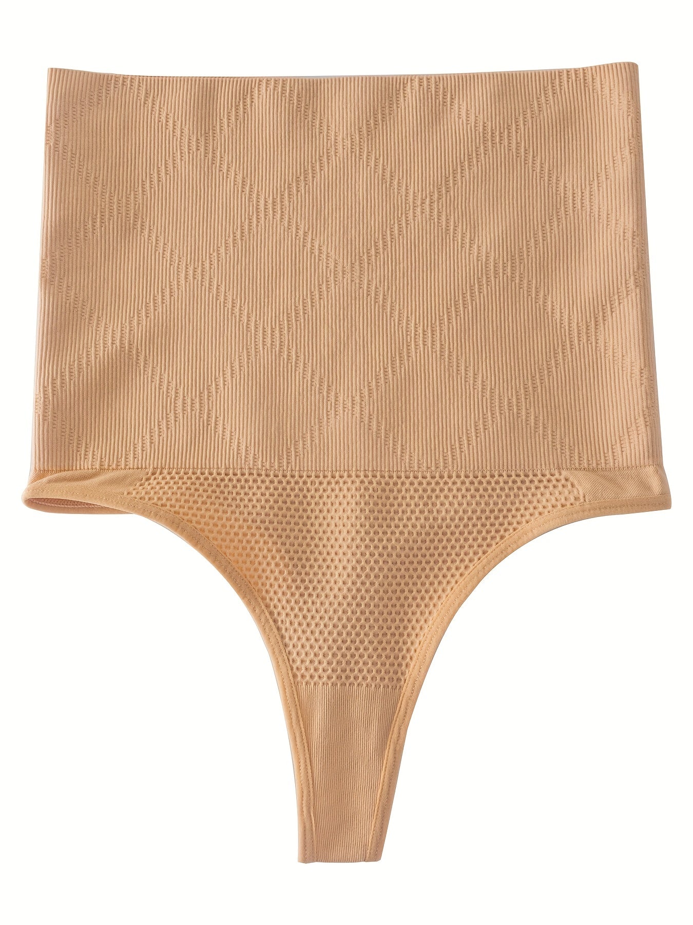 3pcs Seamless Shaping Thongs High Waist Tummy Control Panties