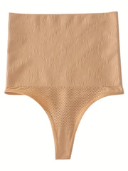 3pcs Seamless Shaping Thongs High Waist Tummy Control Panties