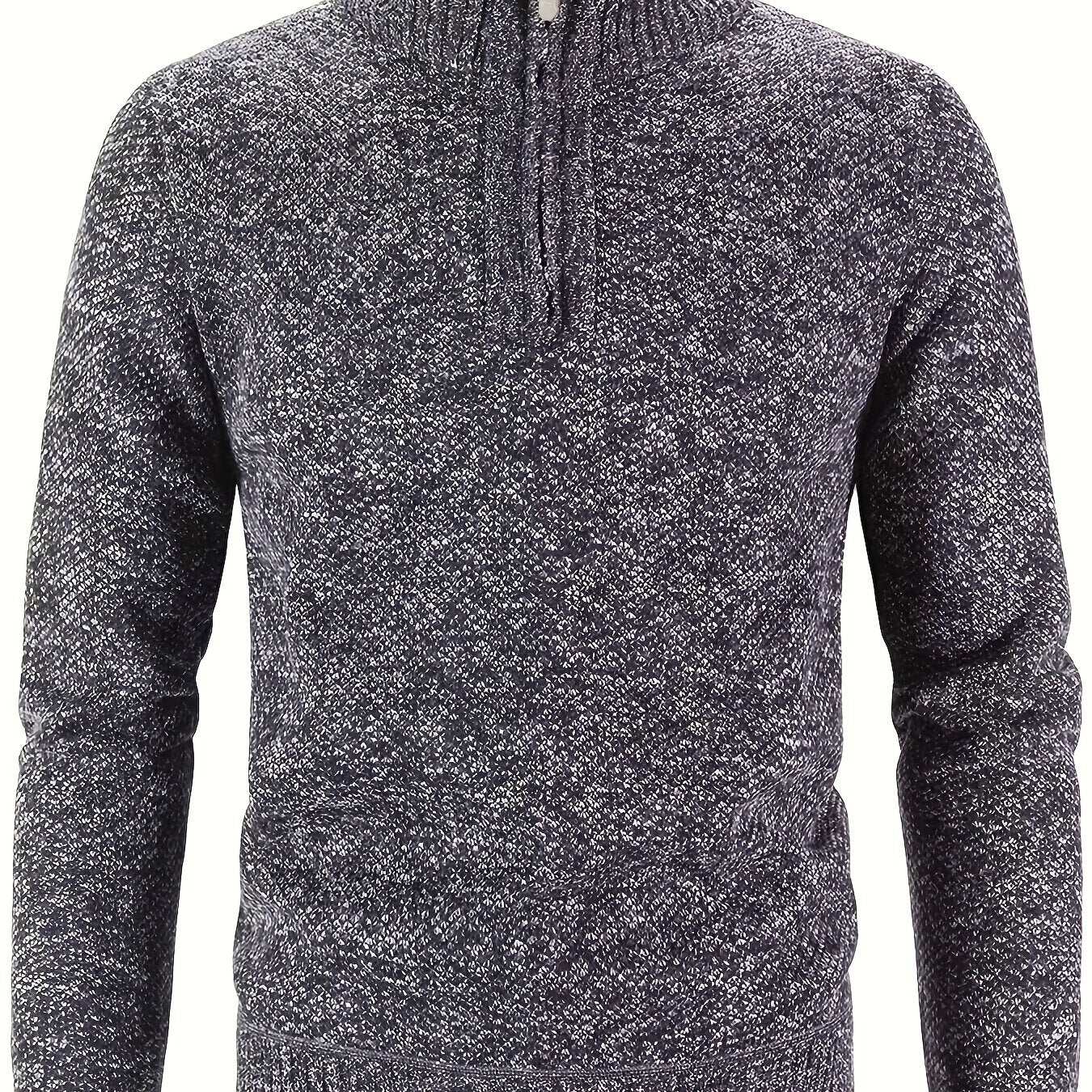 Men's Soft Touch Quarter Zip Sweater Thermal Jumper