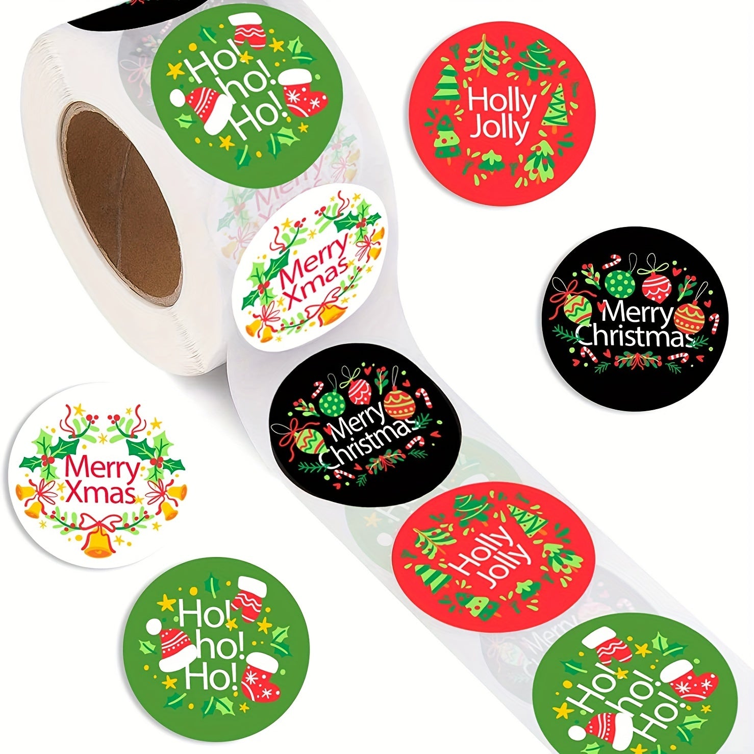 500pcs Christmas Stickers Merry Christmas Happy Faces Xmas Kids Stickers