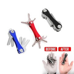 Compact Smartly Keyholder Aluminum Alloy KeyHolder Key Organize Clip