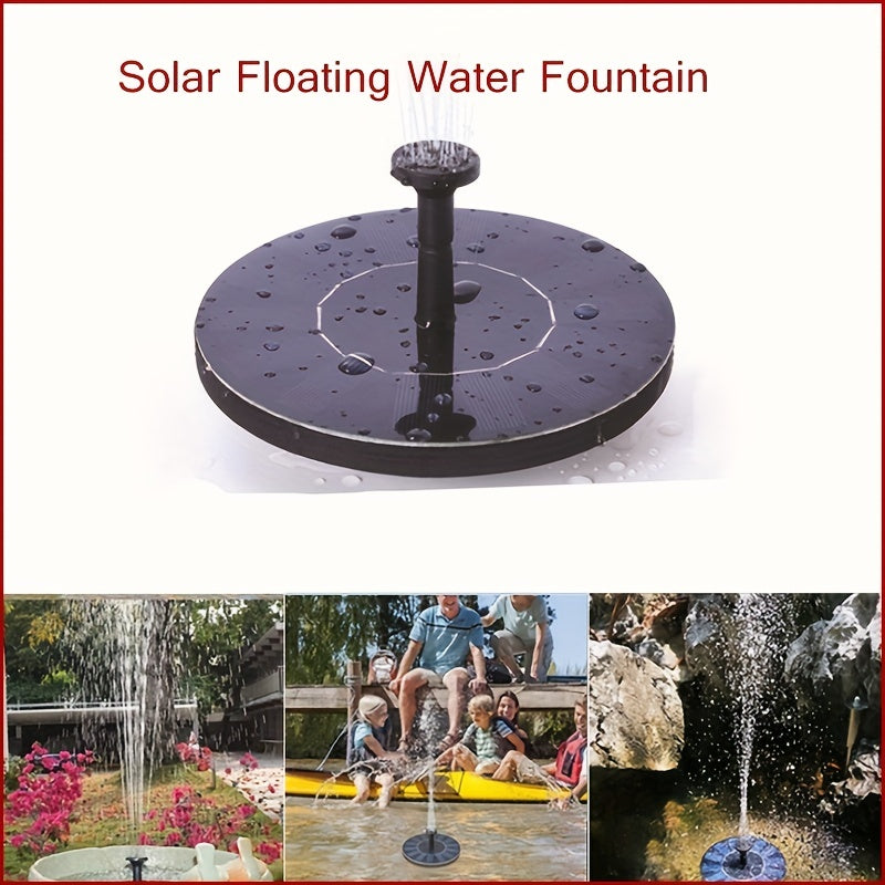 Solar Fountain Pump For Bird Bath with 4 Fixed Sticks and 6 Nozzles