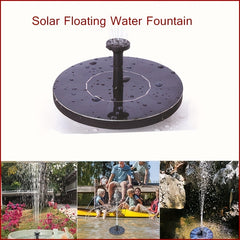 Solar Fountain Pump For Bird Bath with 4 Fixed Sticks and 6 Nozzles