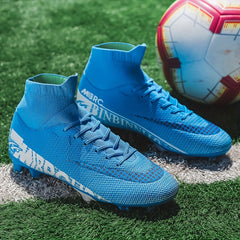 Boy's High Top Non Slip AG Football Cleat - Outdoor Soccer Cleats