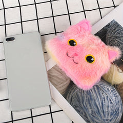 Cute Plush Kitten Coin Purse for Girls