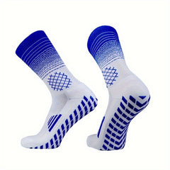 Men's Soccer Socks Non slip Grip Sports Crew Socks