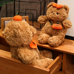 Halloween Teddy Bear Plush Toy with Pumpkin Bag