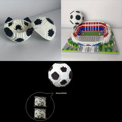 Football Model Mini Building Blocks - Fun Gift Blocks for Ages 14+