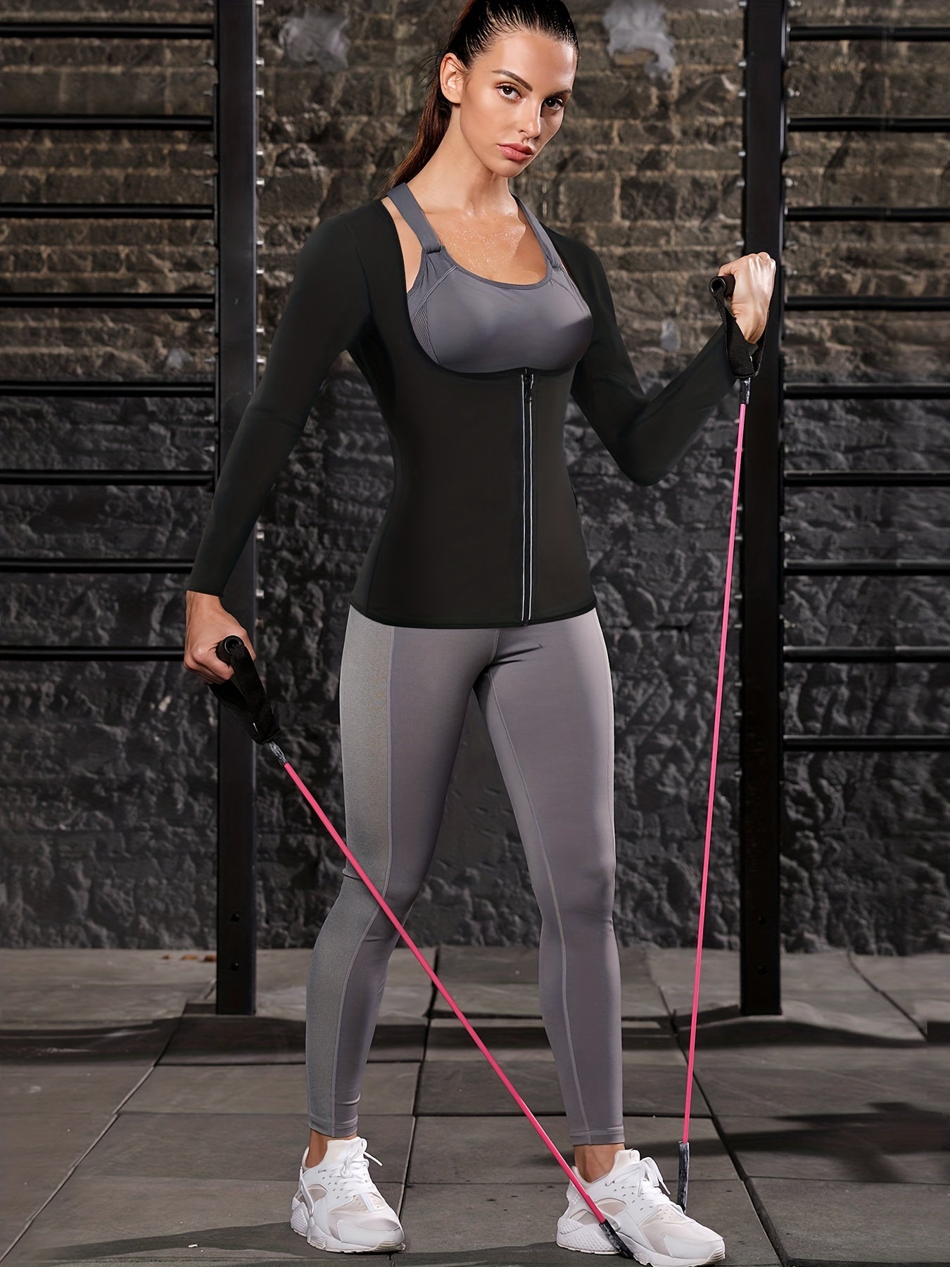 Open Bust Waist Trainer Long Sleeve Shaper