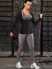 Open Bust Waist Trainer Long Sleeve Shaper