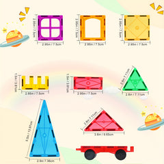 56pcs Magnetic Building Blocks for Kids