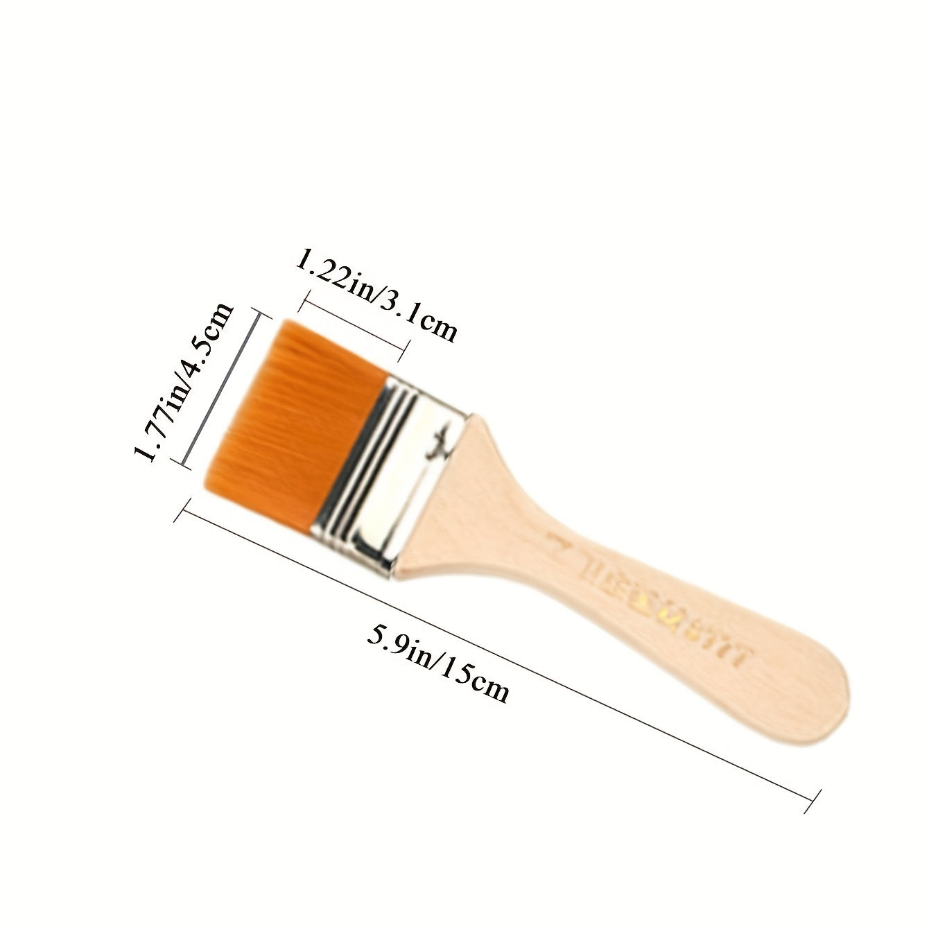 Yellow Paint Hair Brush Thickened Brown Hair Brush Cleaning Sweeping Bru