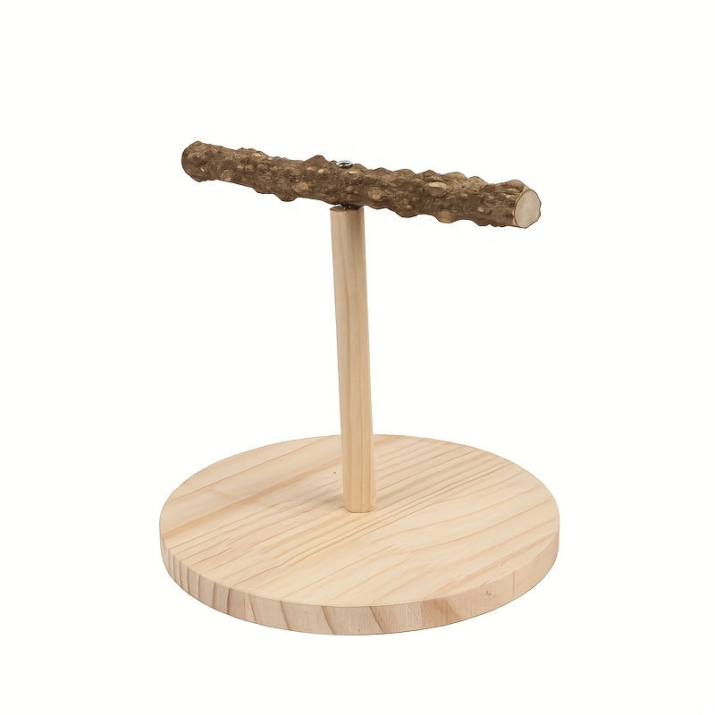 Bird Perch Nature Wood Stand Parrot Training Toy