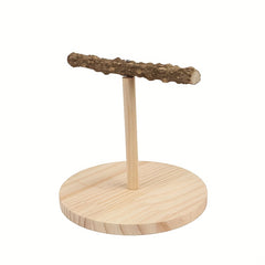 Bird Perch Nature Wood Stand Parrot Training Toy