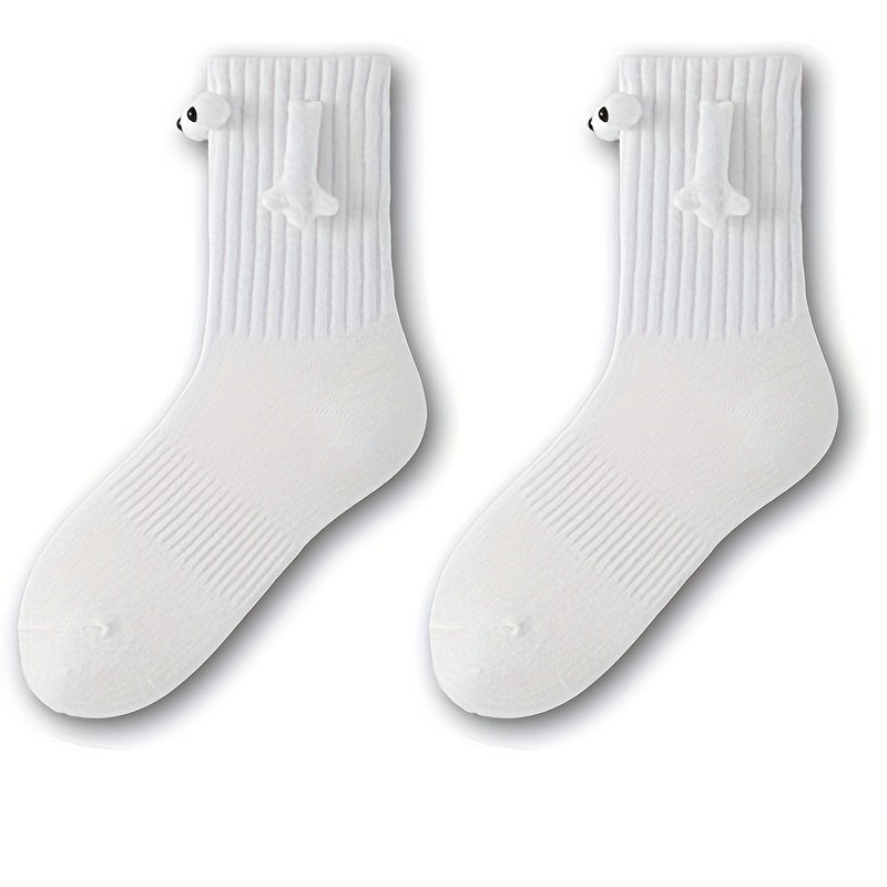 Cartoon Magnetic Holding Hand Socks, Soft & Comfortable