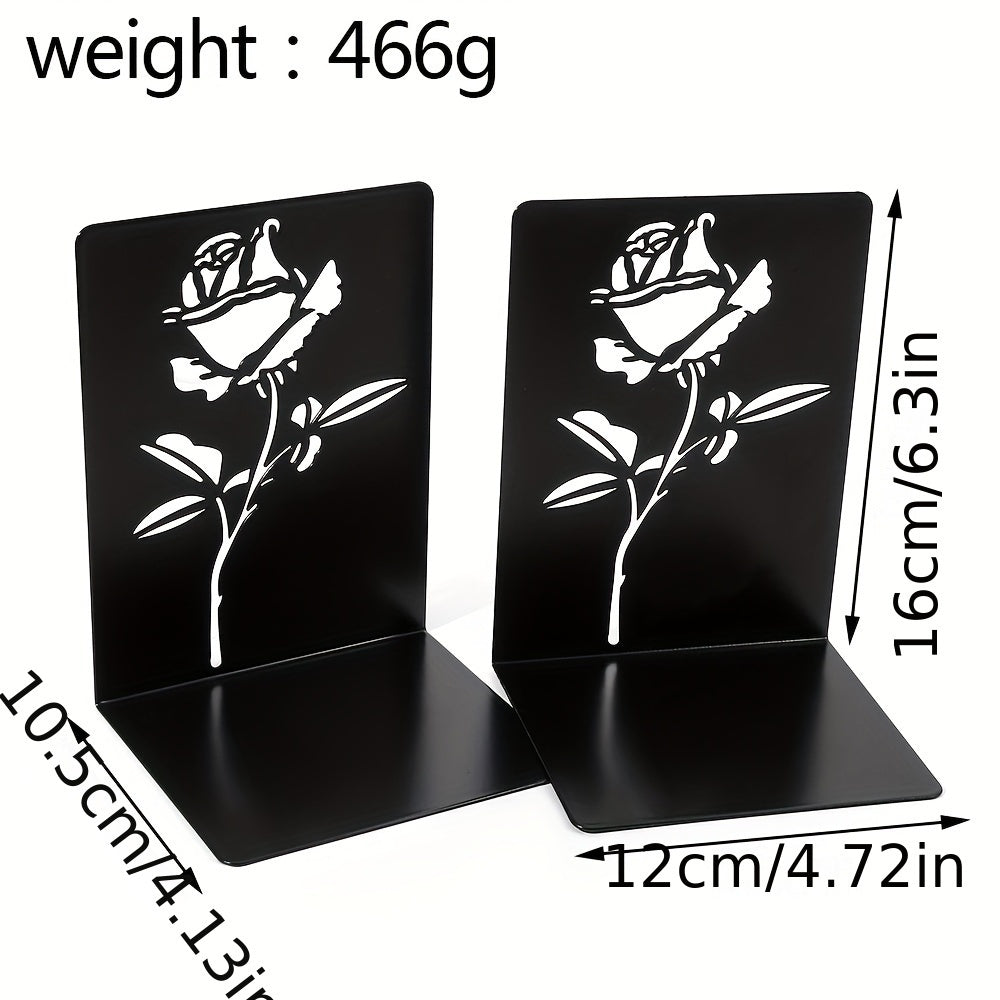 Rose Bookshelf Desktop Bookstand Light Office Student Desktop Book Stationery