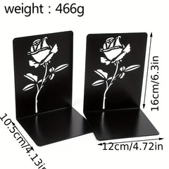 Rose Bookshelf Desktop Bookstand Light Office Student Desktop Book Stationery