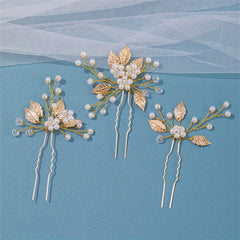 Leaf Plate Hair Comb Headdress Flower Comb Hair Accessories