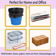 200pcs Large Size Rubber Bands for Office File 36 x 14 x 17mm