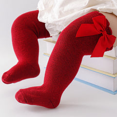 Casual Ruffled Knit Socks for Baby Girls