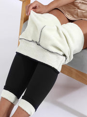 Women's Thermal Fleece Lined High Waist Yoga Leggings Winter Warm Tights