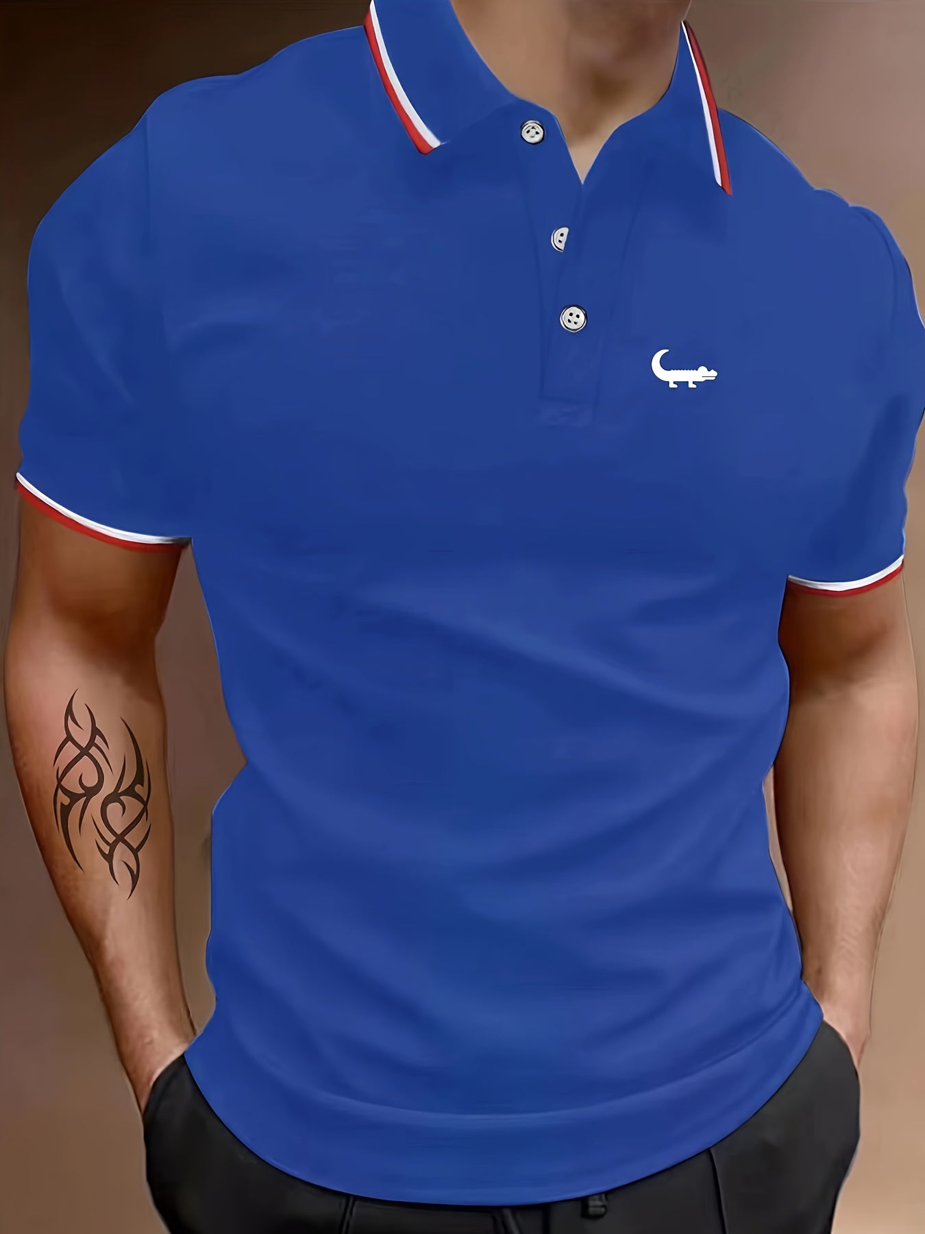 Men's Breathable Golf Shirts for Athletic Gym Workout