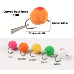 10pcs Boxed Fly Fishing Flies Kit Durable Bionic Bait