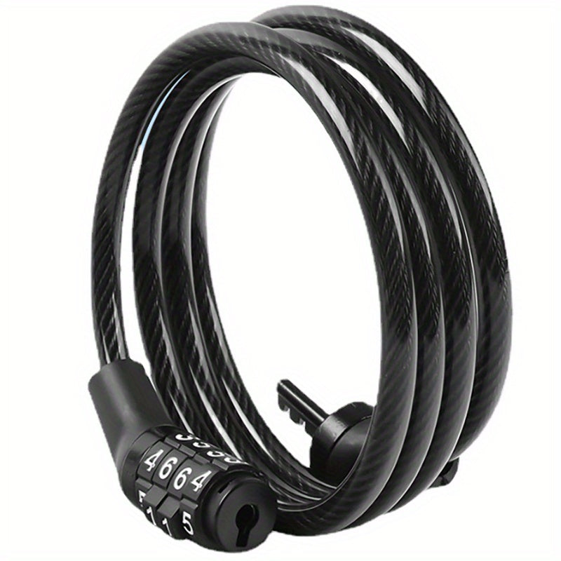 3in Bike Lock Cable 7mm Combination Bicycle Lock for Outdoor Equipment