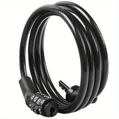 3in Bike Lock Cable 7mm Combination Bicycle Lock for Outdoor Equipment