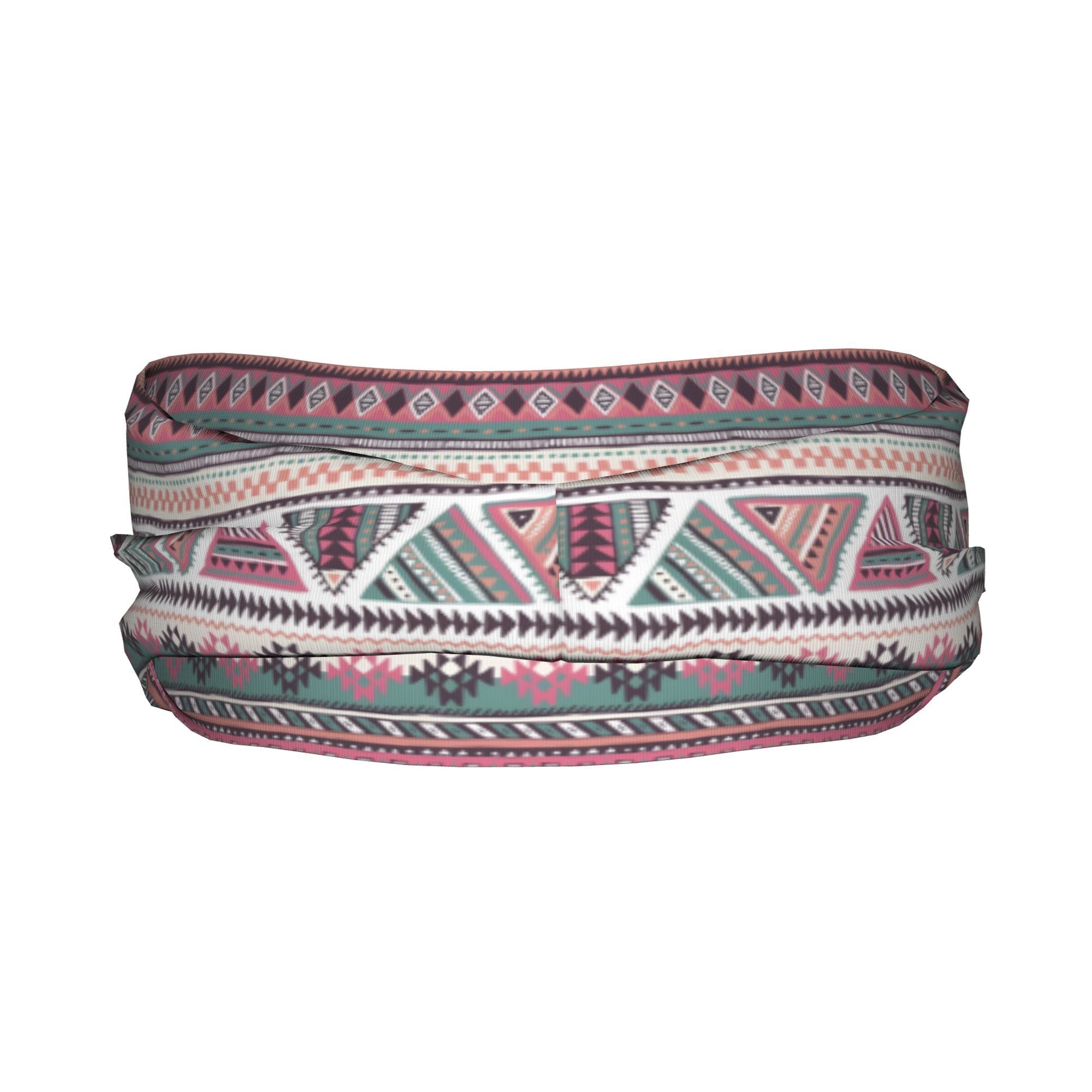 Bohemian Pink Sports Headband Sweat Wicking Stretchy Breathable Polyester