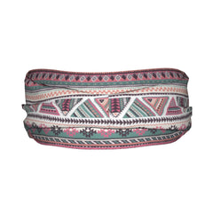 Bohemian Pink Sports Headband Sweat Wicking Stretchy Breathable Polyester