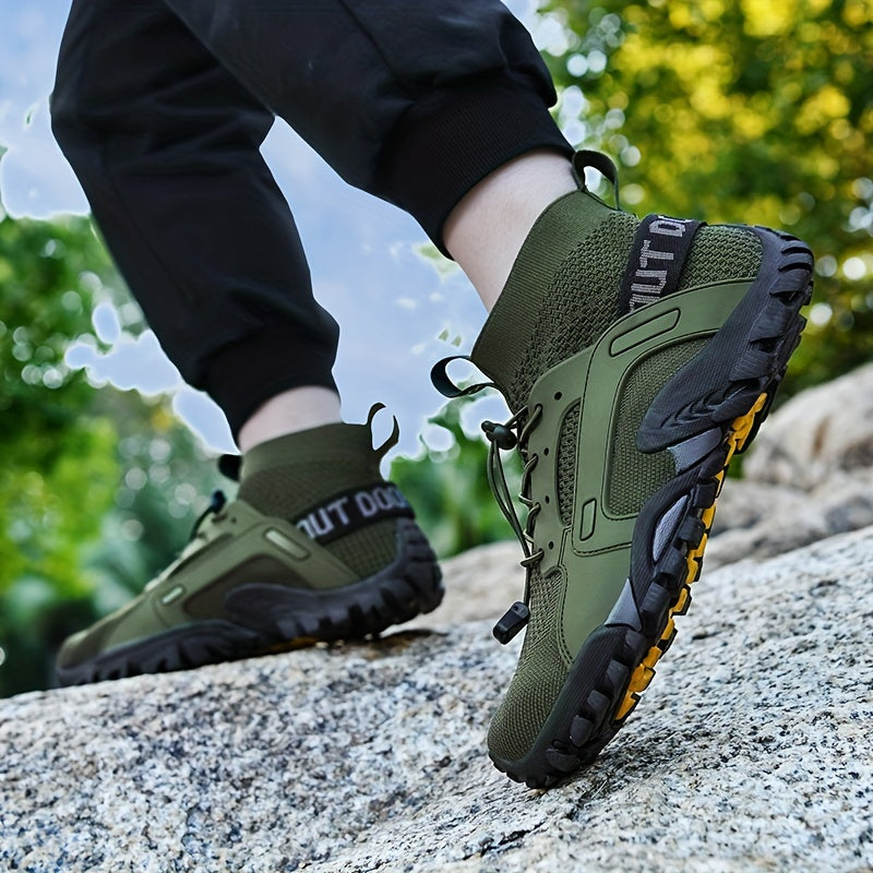 Men's Hiking Shoes Breathable Durable Anti-skid Lace Up Shoes